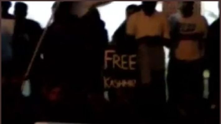 FREE KASHMIR, POSTER ISSUE, MYSURU UNIVERSITY,