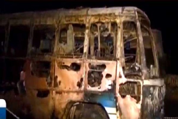 THODUPUZHA, BUS FIRE